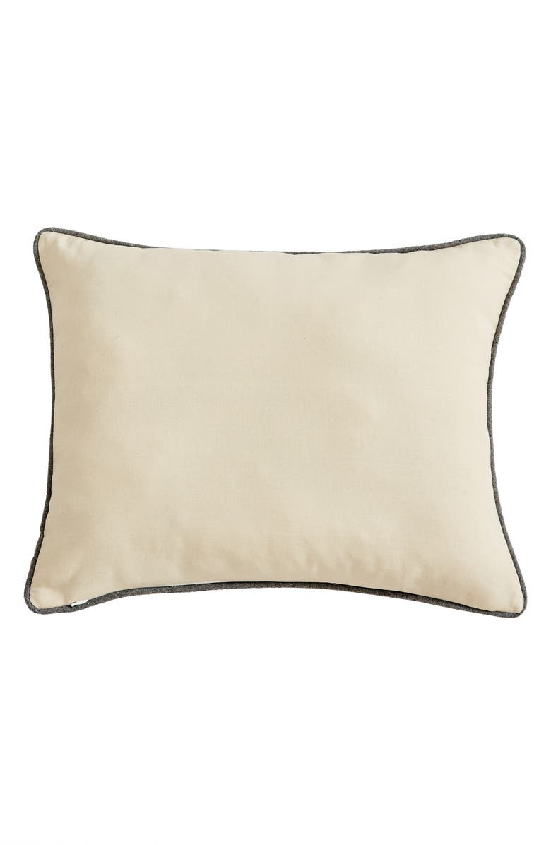 Eddie Bauer Bear Throw Pillow, Alternate, color, Grey
