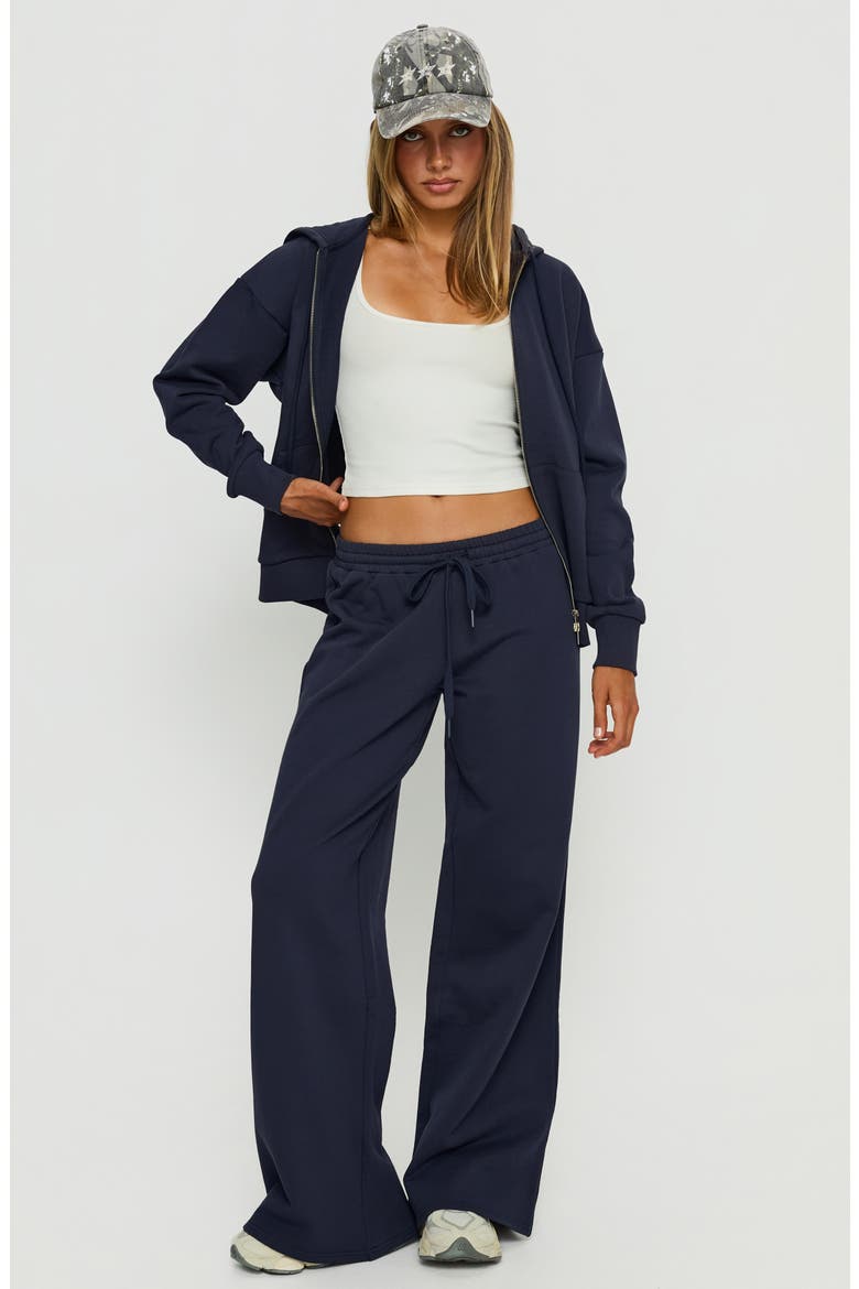 Summits Mid Rise Flare Track Pants, Alternate, color, NAVY