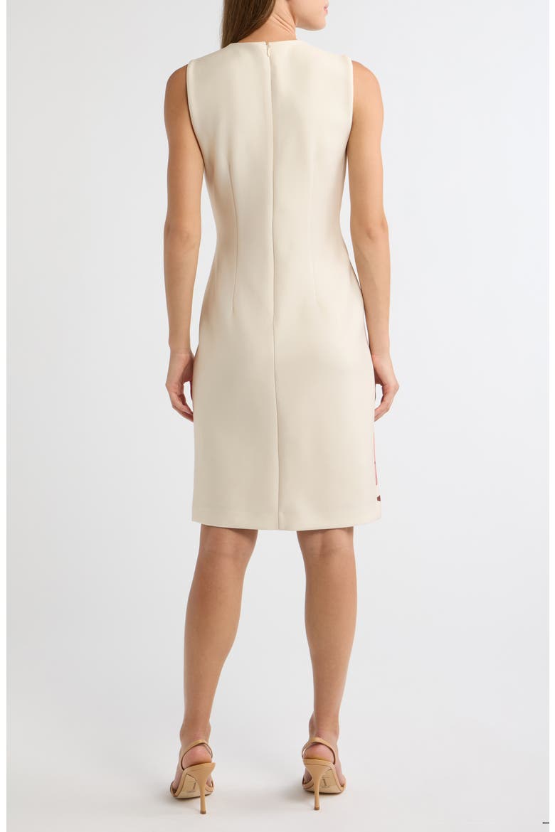 Floral Sleeveless Sheath Dress, Alternate, color, IVORY SHELL MULTI