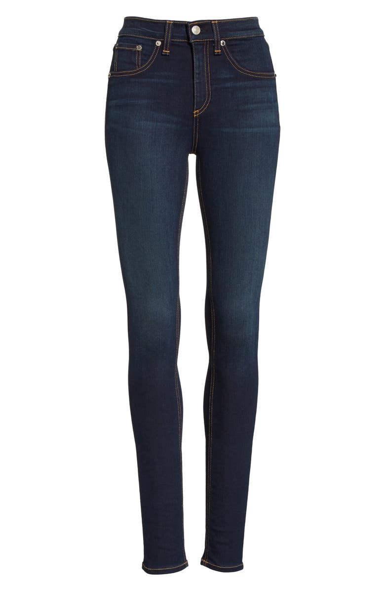 rag & bone DENIM High Waist Skinny Jeans, Alternate, color, 