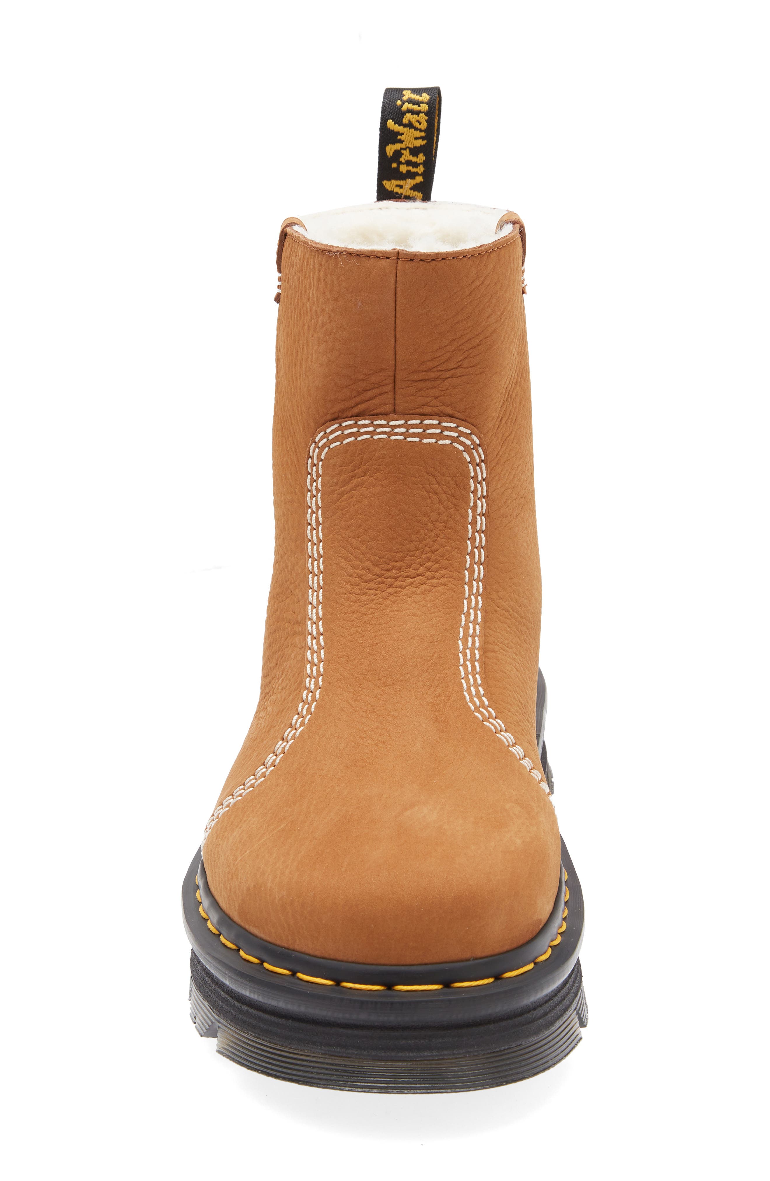 Dr. Martens Zebzag Rigger Boot, Alternate, color, Desert Brown