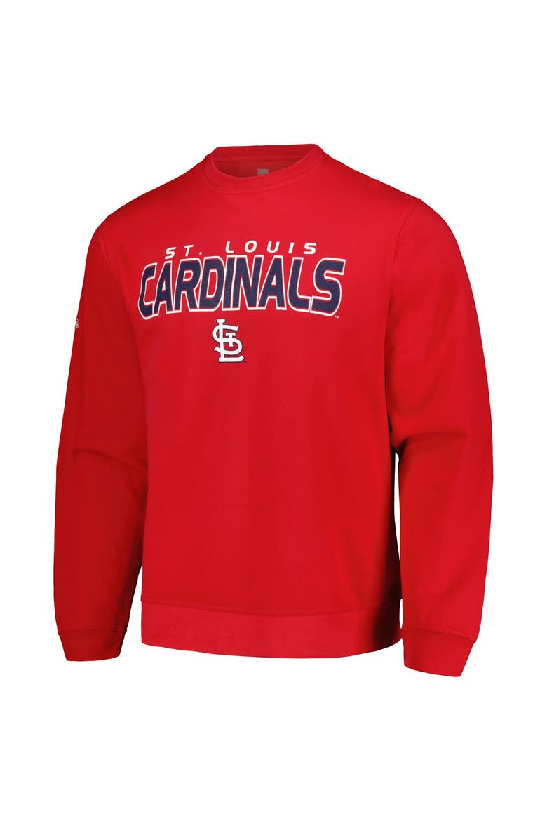 Men's Stitches  Red St. Louis Cardinals Pullover Sweatshirt, Alternate, color, Red