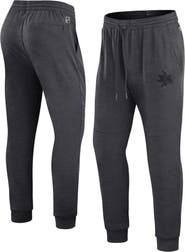 FANATICS Men's Fanatics Branded Heather Charcoal San Jose Sharks Authentic Pro Road Jogger Sweatpants