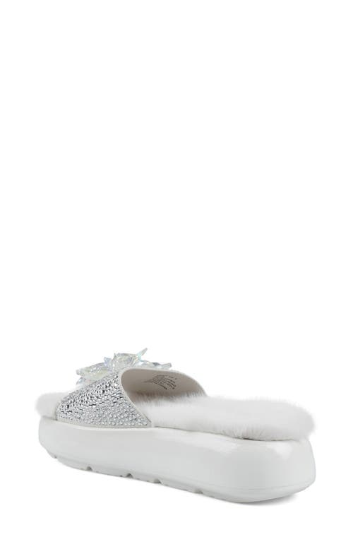 Zigi Ashey Faux Fur Platform Slide Sandal