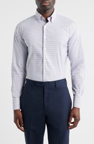 Peter Millar Casey Check Performance Twill Button-Down Shirt