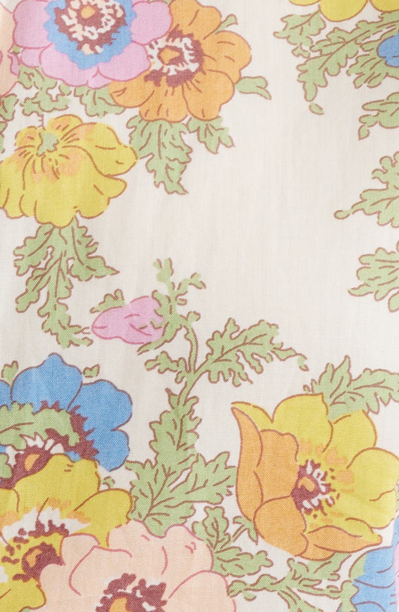 LOVE THE LABEL Sylvan Floral Cotton Button-Up Shirt, Alternate, color, Madeline Print