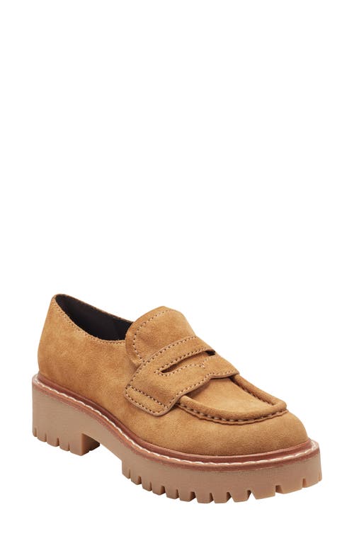 Marc Fisher Ltd Norton Lug Sole Penny Loafer In Animal Print