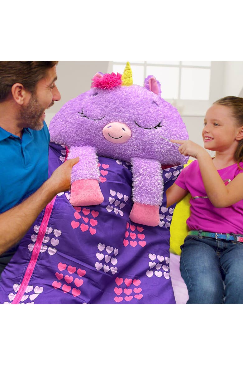 Large Pillow & Sleepy Sack, Alternate, color, Multicolored