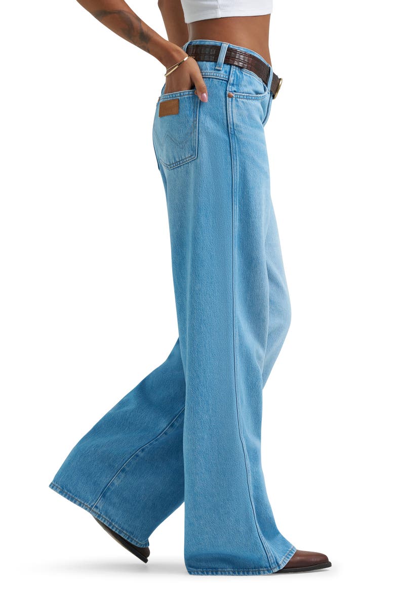 Worldwide Mid Rise Wide Leg Jeans, Alternate, color, PRAIRIE PATHWAY