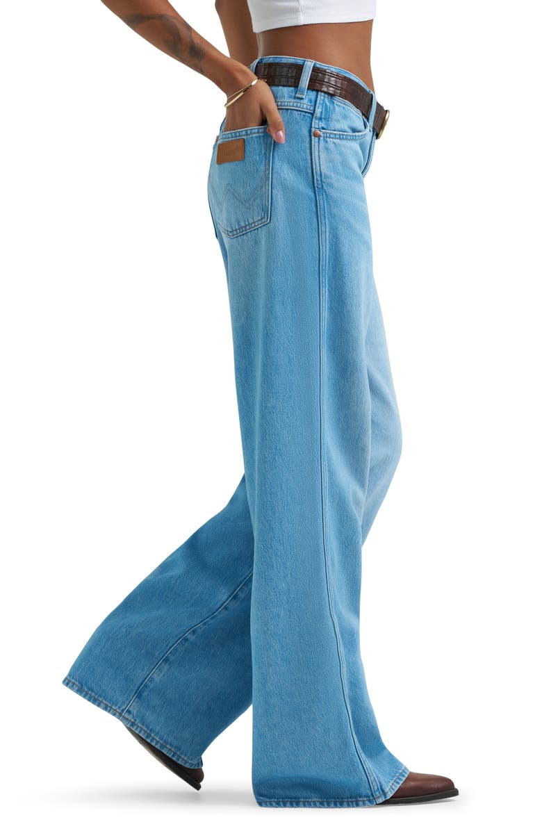 Wrangler Worldwide Mid Rise Wide Leg Jeans, Alternate, color, 