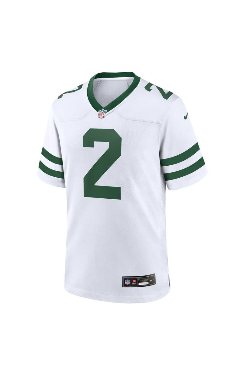 Nike Men's Nike Zach Wilson Spotlight White New York Jets Alternate Game Jersey, Alternate, color, 