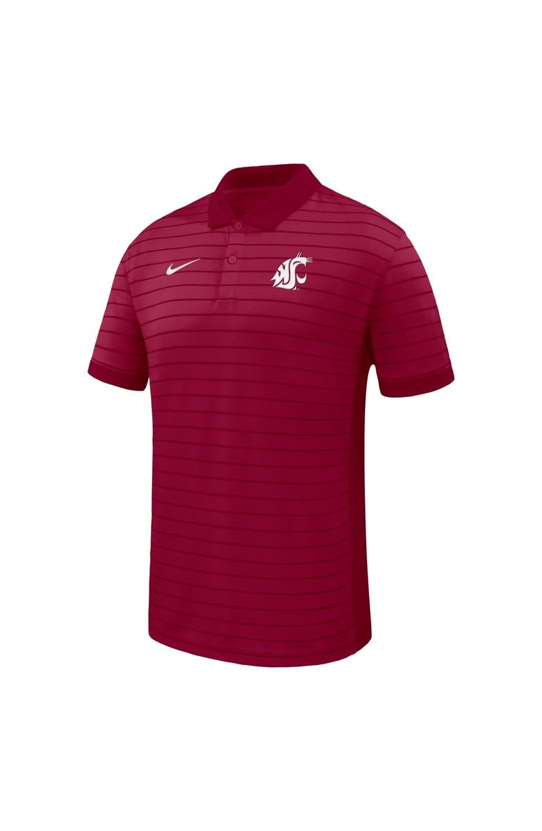 Nike Men's Nike Crimson Washington State Cougars 2025 Early Season Coaches Sideline Victory Stripe Performance Polo, Alternate, color, Crimson