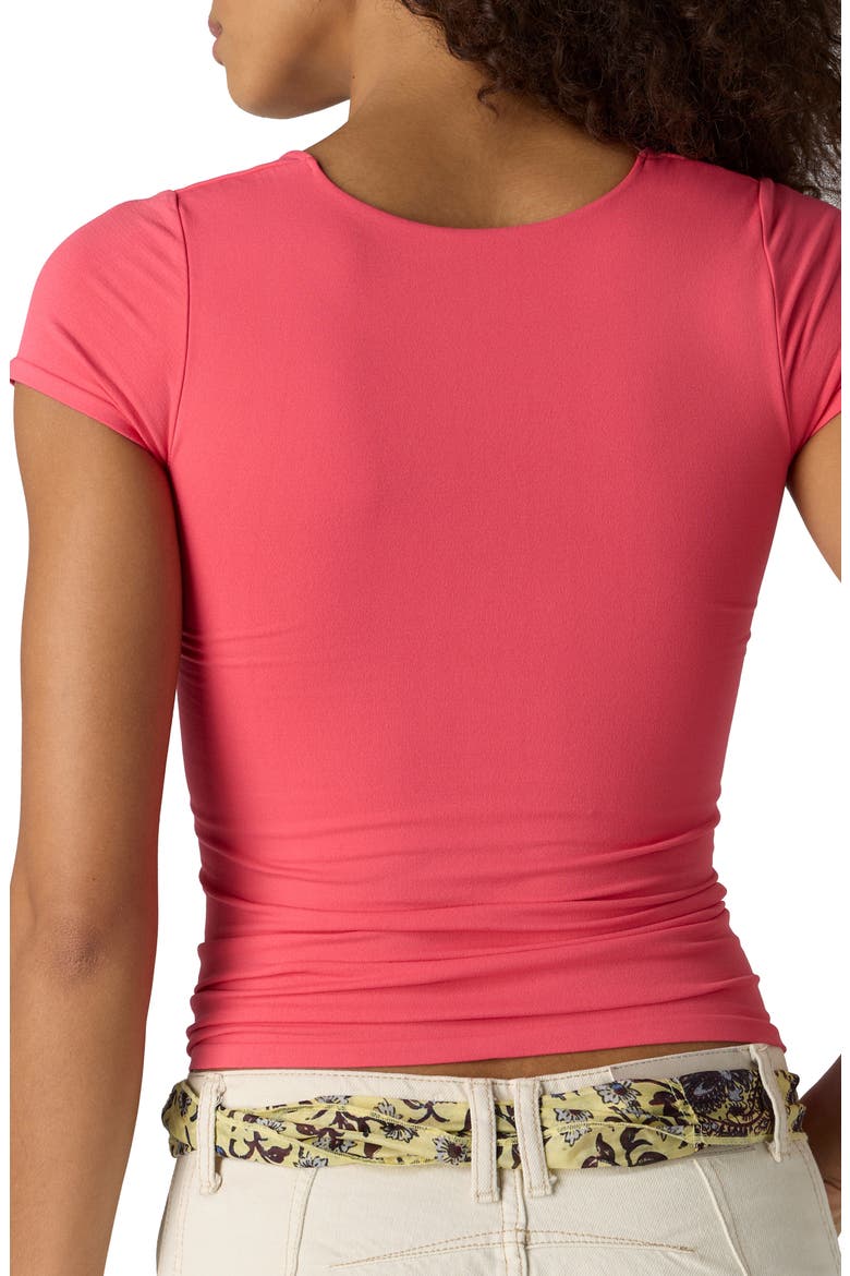 Sunfade Clean Lines Baby T-Shirt, Alternate, color, TART BERRY