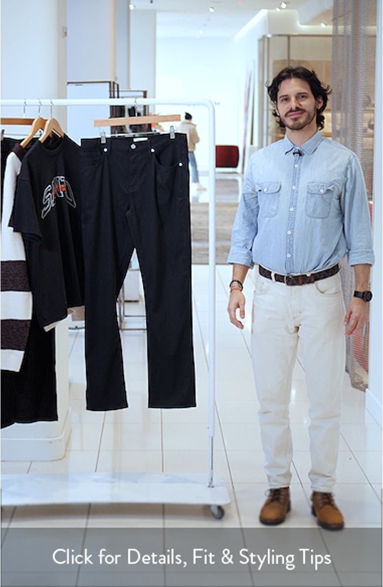 Modern Straight Leg Five-Pocket Twill Pants, sales video thumbnail