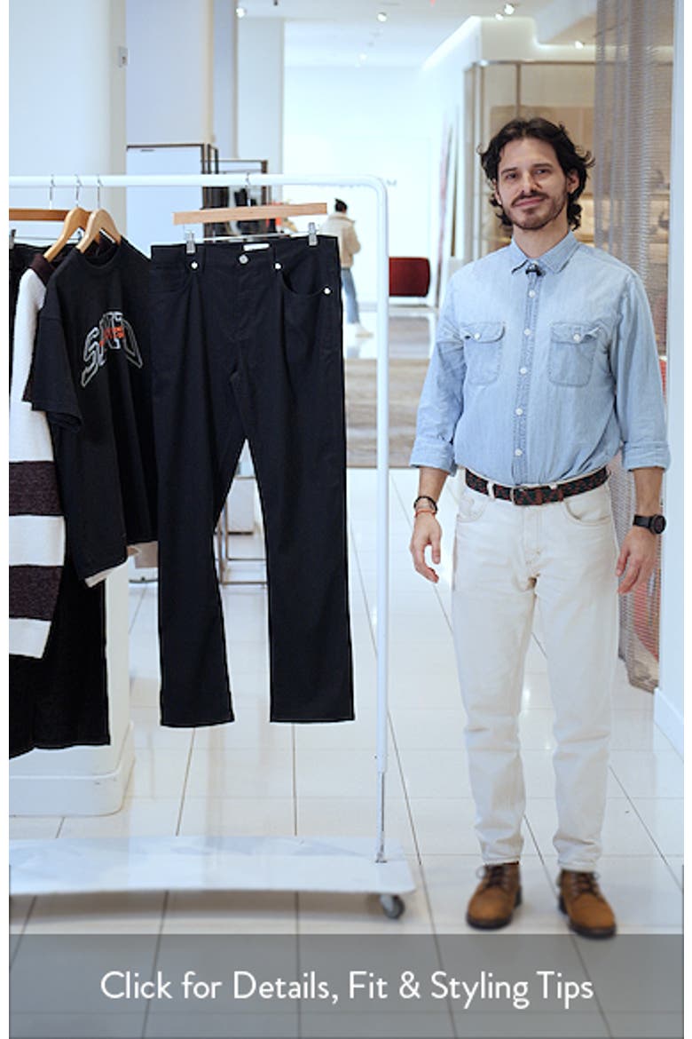 Modern Straight Leg Five-Pocket Twill Pants video