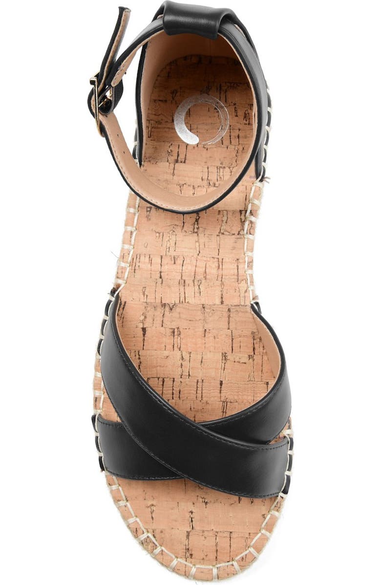 Journee Collection JOURNEE Lyddia Espadrille Sandal, Alternate, color, Black