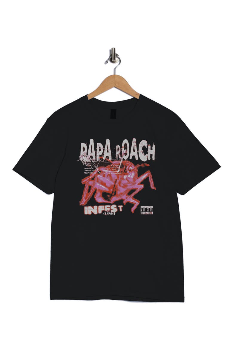 Papa Roach Heatmap Graphic T-Shirt, Alternate, color, BLACK