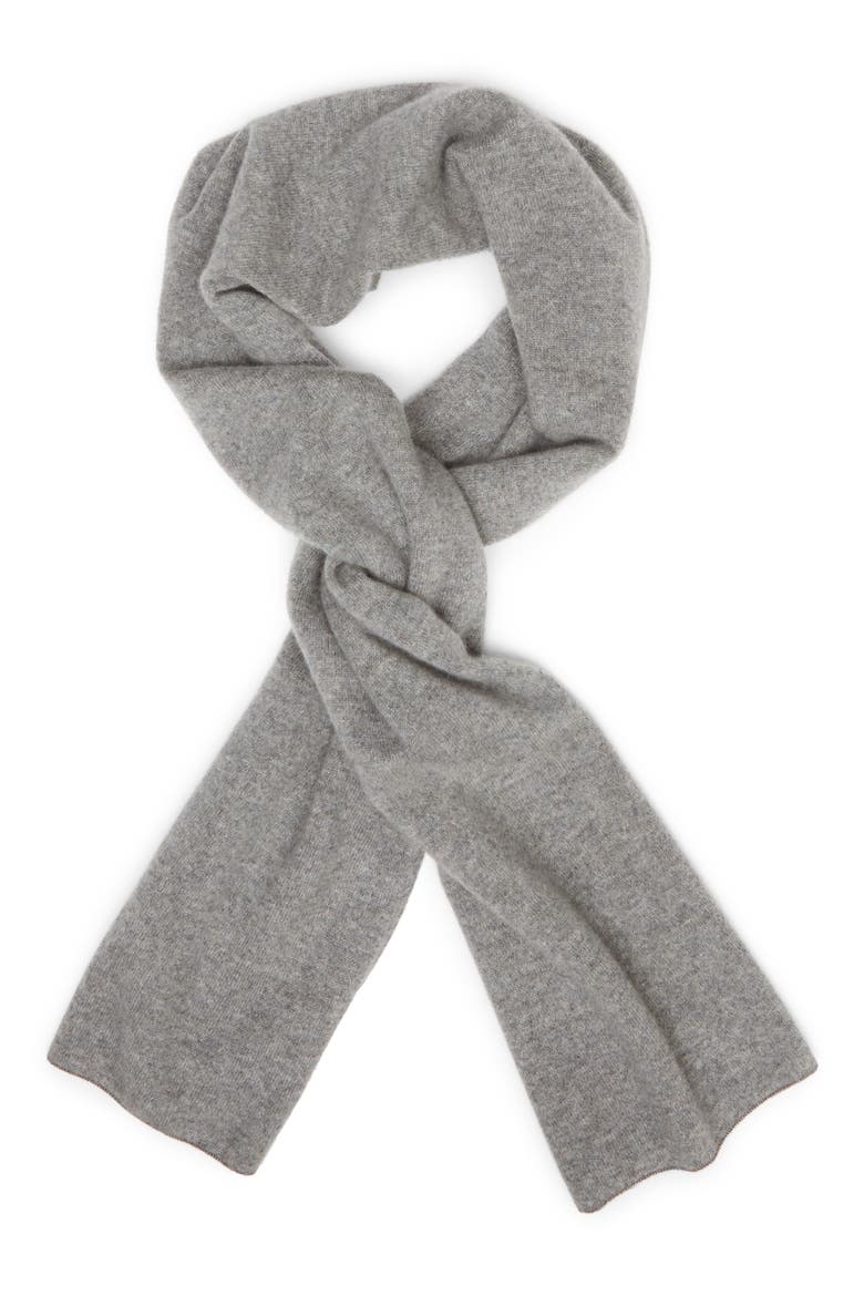 Solid Cashmere Scarf, Alternate, color, GREY MEDIUM HEATHER