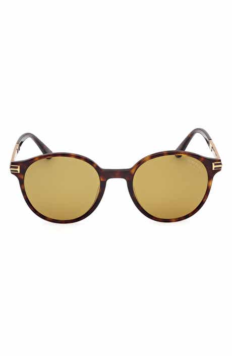 TOM FORD 52mm Round Sunglasses