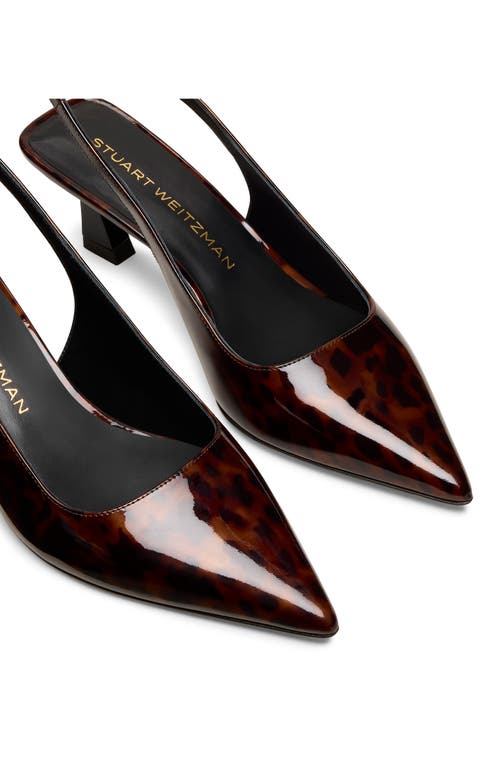 Stuart Weitzman Vinnie 50 Slingback Pump In Brown