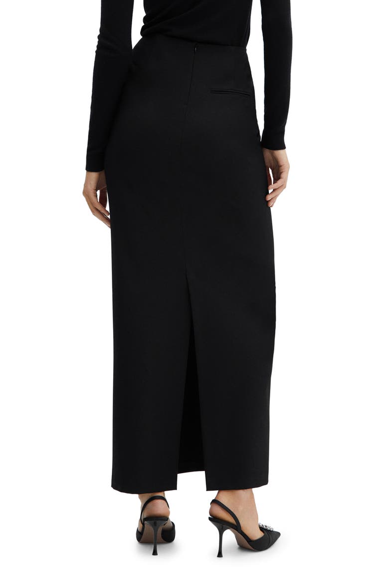 Maxi Pencil Skirt, Alternate, color, BLACK