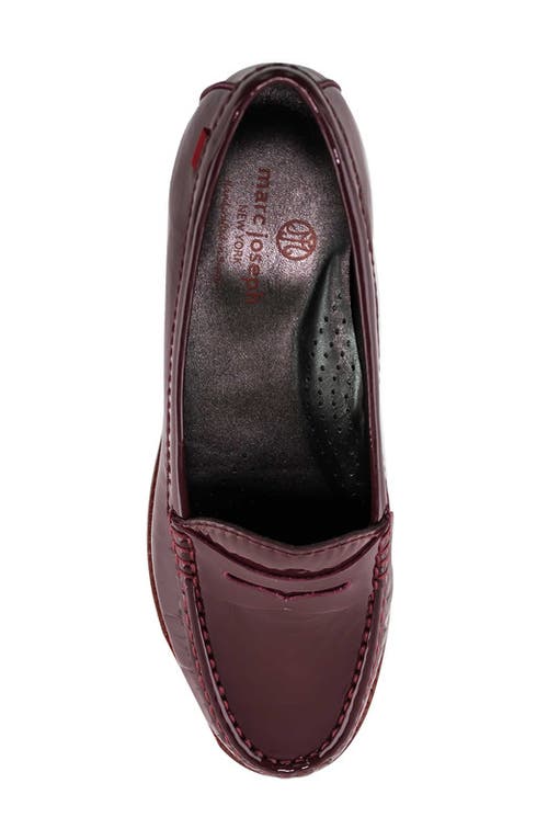 Marc Joseph New York East Village Patent Leather Penny Loafer In Brown