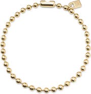 UNODE50 18K gold-plated necklace with large spherical beads