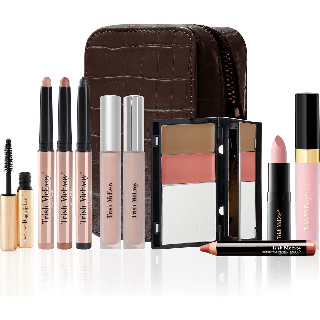 Trish Mcevoy The Power Of Makeup® Micro Makeup Planner® Easy Elegance Collection $225 Value In Brown