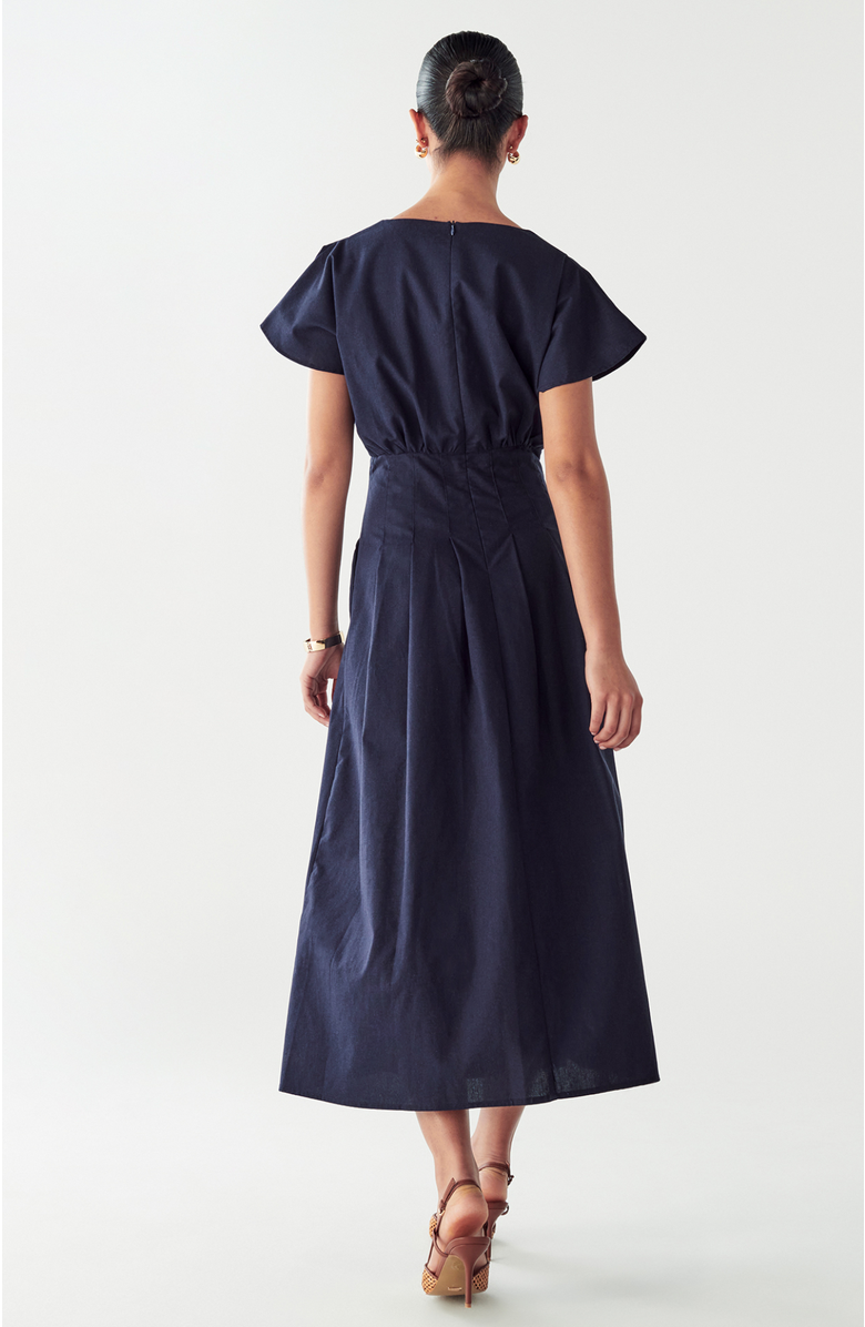 WILLA June Midi Dress, Alternate, color, Navy Blue