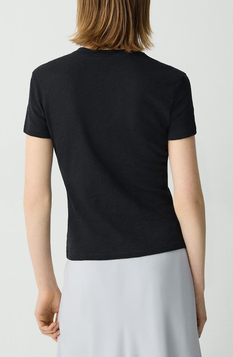 Theory 2 Nebulous Organic Cotton Tiny Tee, Alternate, color, Black