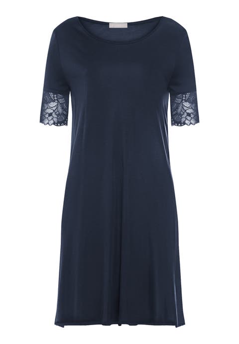 Azelia Lace Trim Tencel Nightgown
