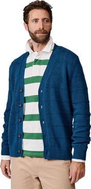 Aubin Rainham V-Neck Checked Cardigan