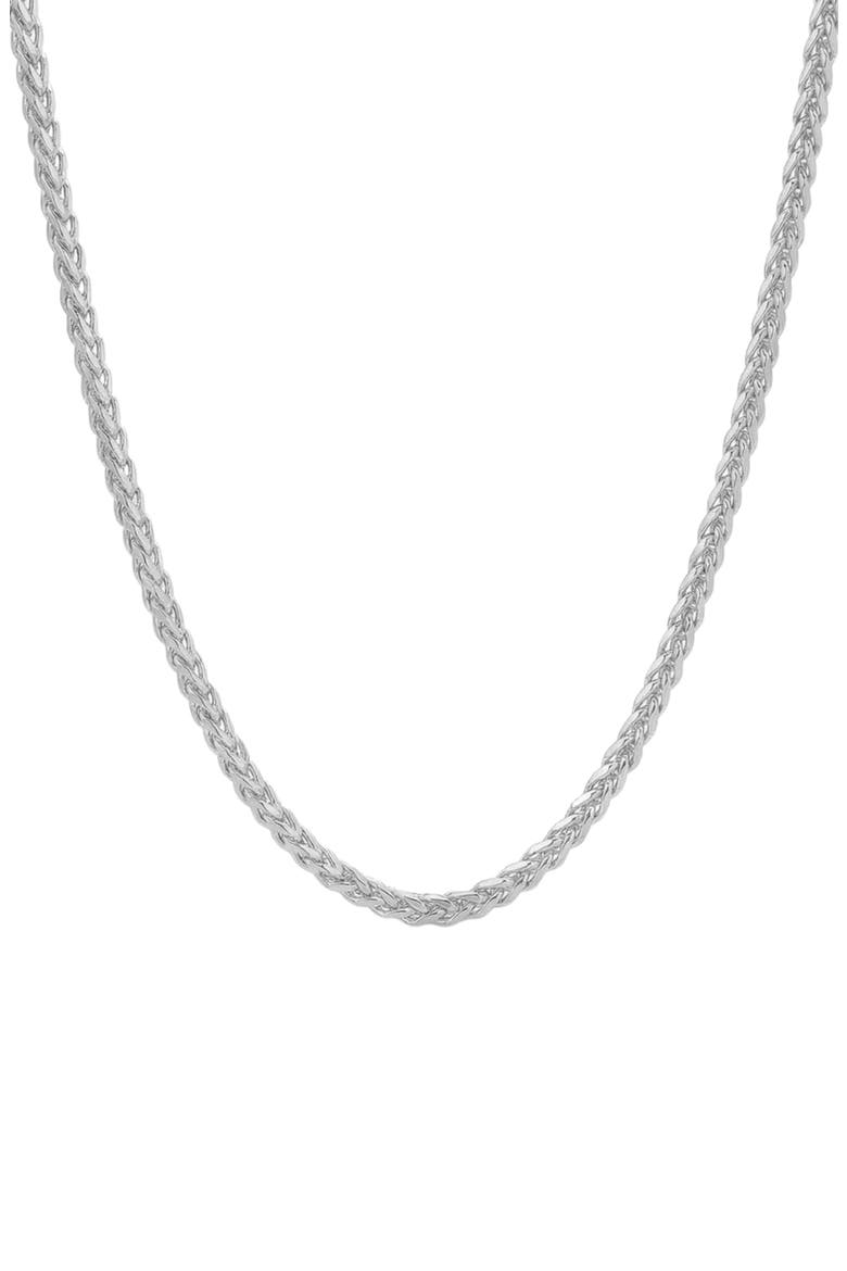 Men's Franco Chain Necklace, Main, color, SILVER