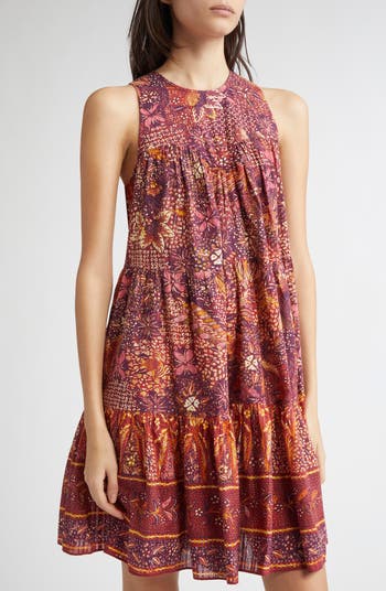 ■ULLA JOHNSON ガイア コットン ブレンド ミディ ドレス Ulla Johnson Mari Cotton Blend Trapeze Dress | Nordstrom