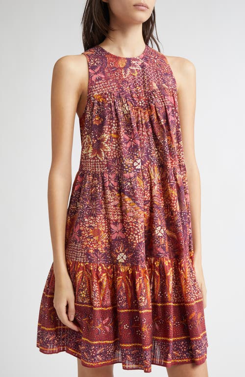 Ulla Johnson Mari Cotton Blend Trapeze Dress In Brown