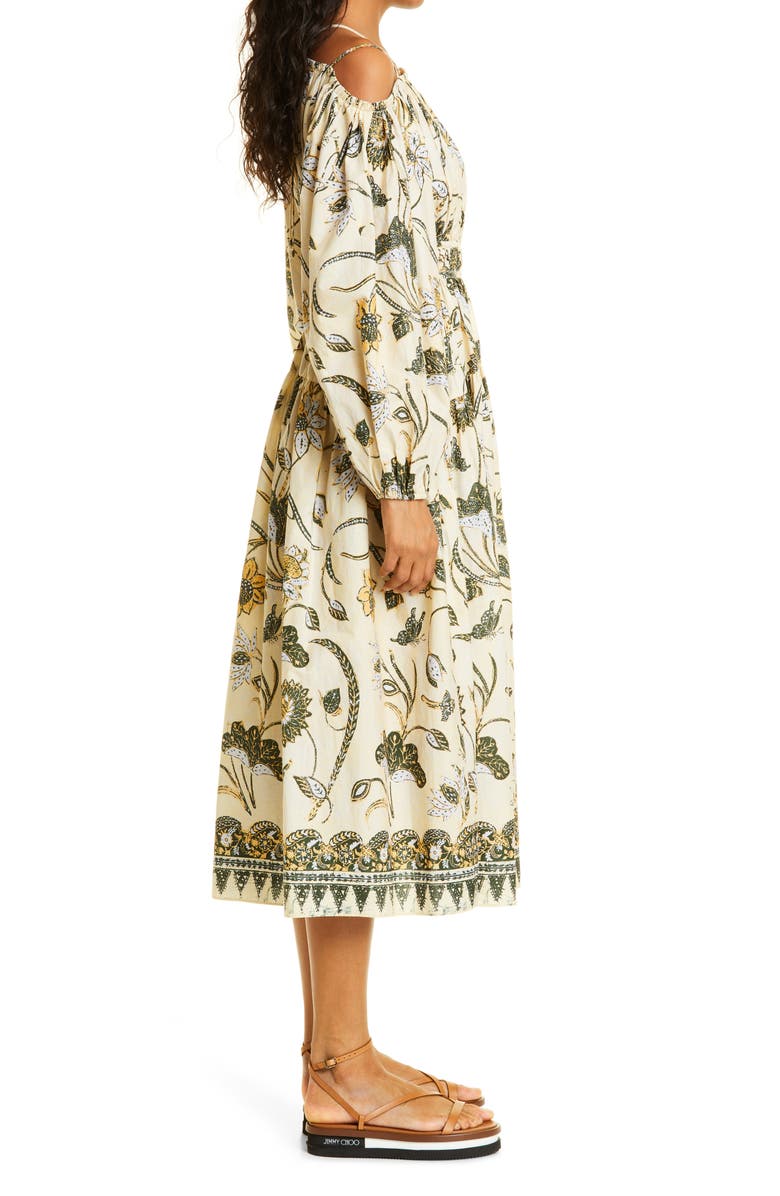 Ulla Johnson Tahlia Long Sleeve Cotton A-Line Dress, Alternate, color, 