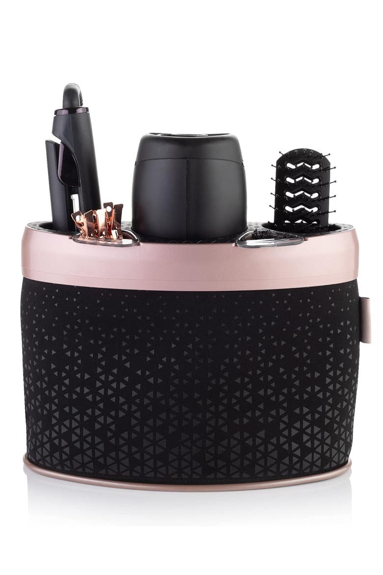 Styling Dock, Alternate, color, BLACK/ ROSE GOLD