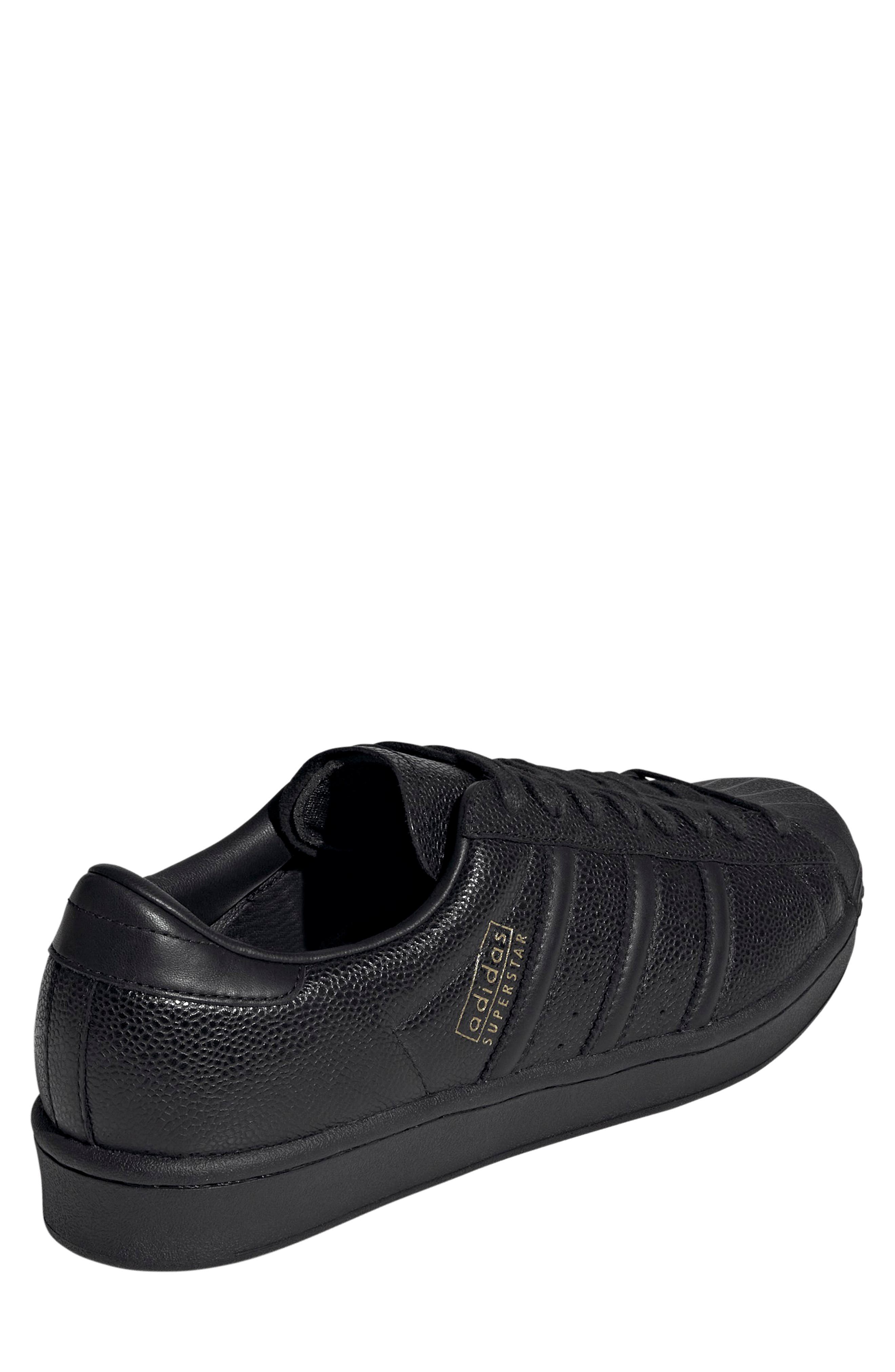 Gender Inclusive Superstar Vintage Sneaker, Alternate, color, CORE BLACK/ CORE BLACK/ GOLD