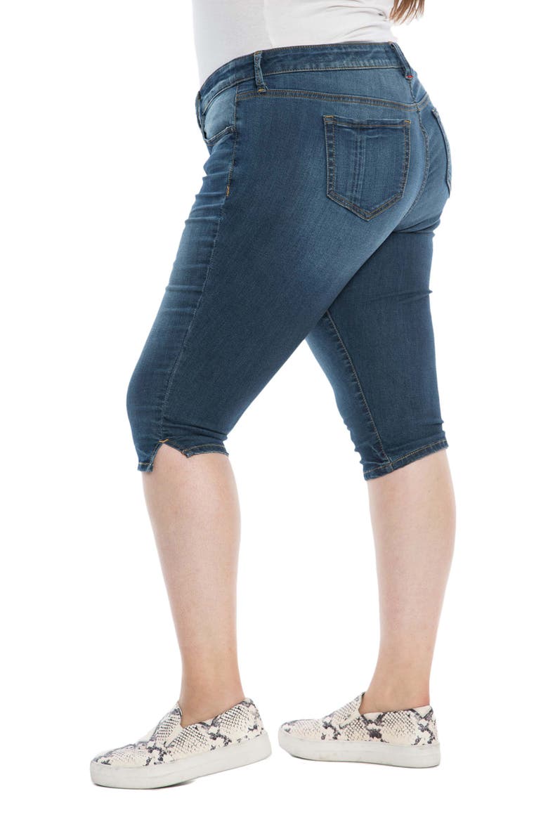 New Pirate Side Slit Bermuda Denim Shorts, Alternate, color, TENLEY