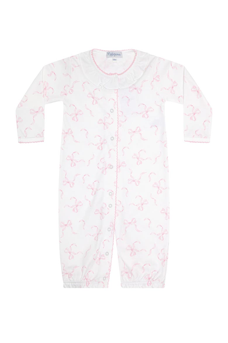 Charming Bows Print Converter Gown - Baby, Alternate, color, Pink
