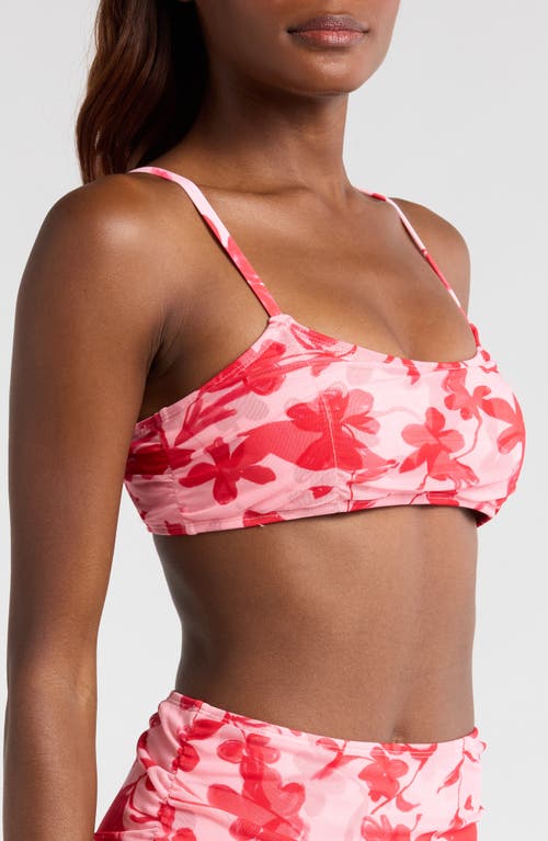 Hutch Tawnie Bikini Top In Lipstick Optimistic Floral
