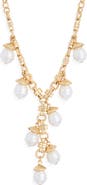 NORDSTROM RACK Faux Pearl Charm Y-Necklace