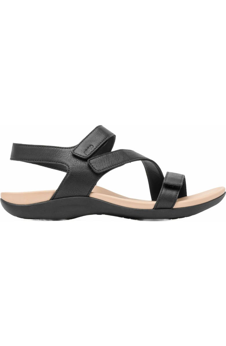 ABEO Oasis Sandal, Alternate, color, Black - Metatarsal