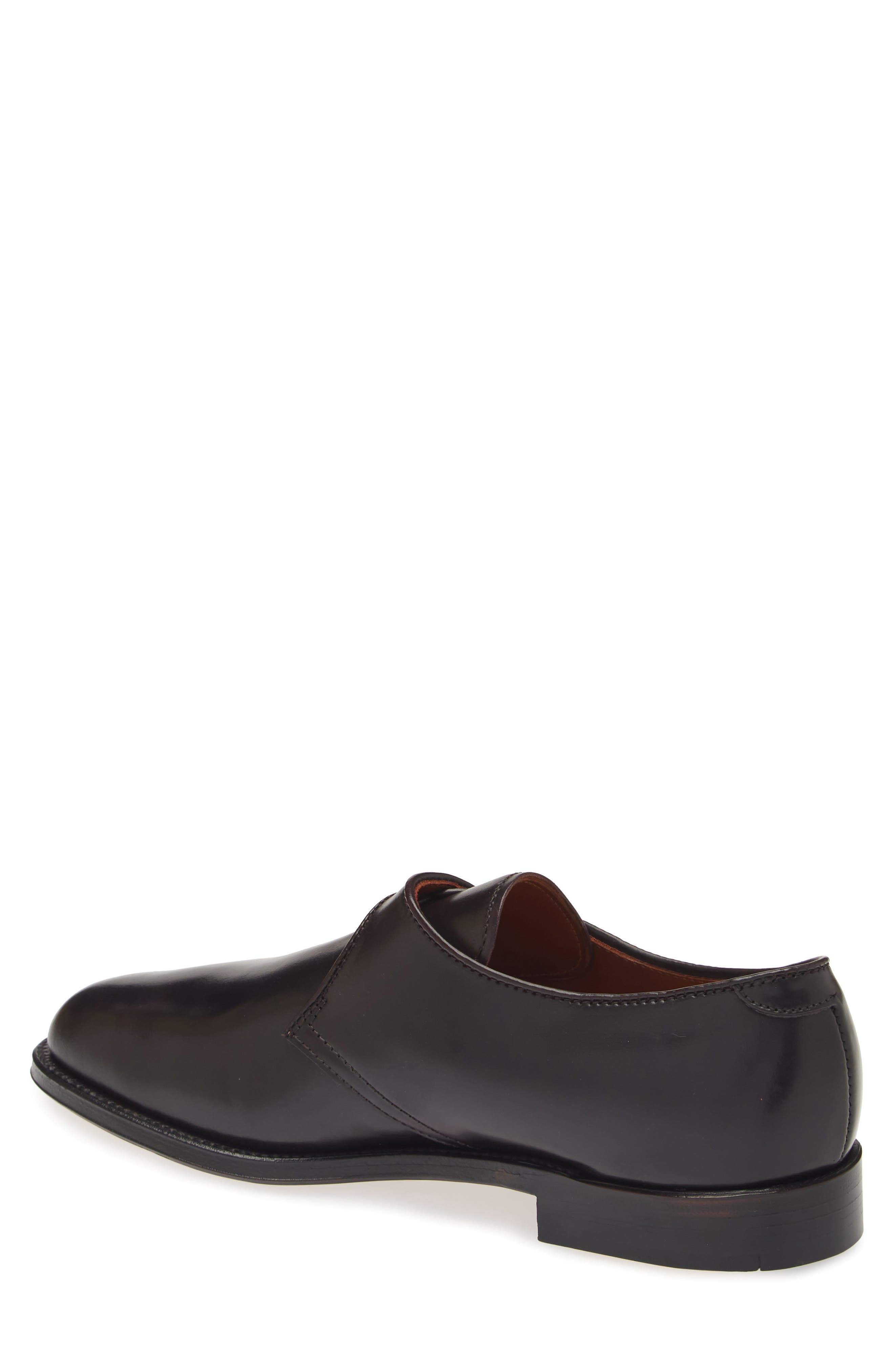 Alden Plain Toe Monk Strap Shoe, Alternate, color, Cordovan