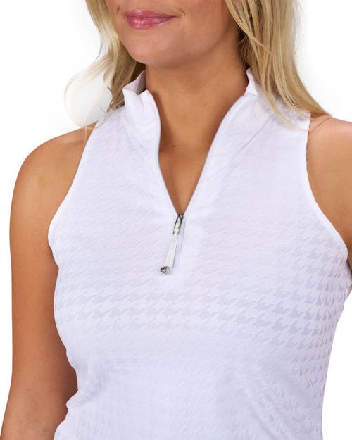 Black Clover Lynx Sleeveless Polo In White