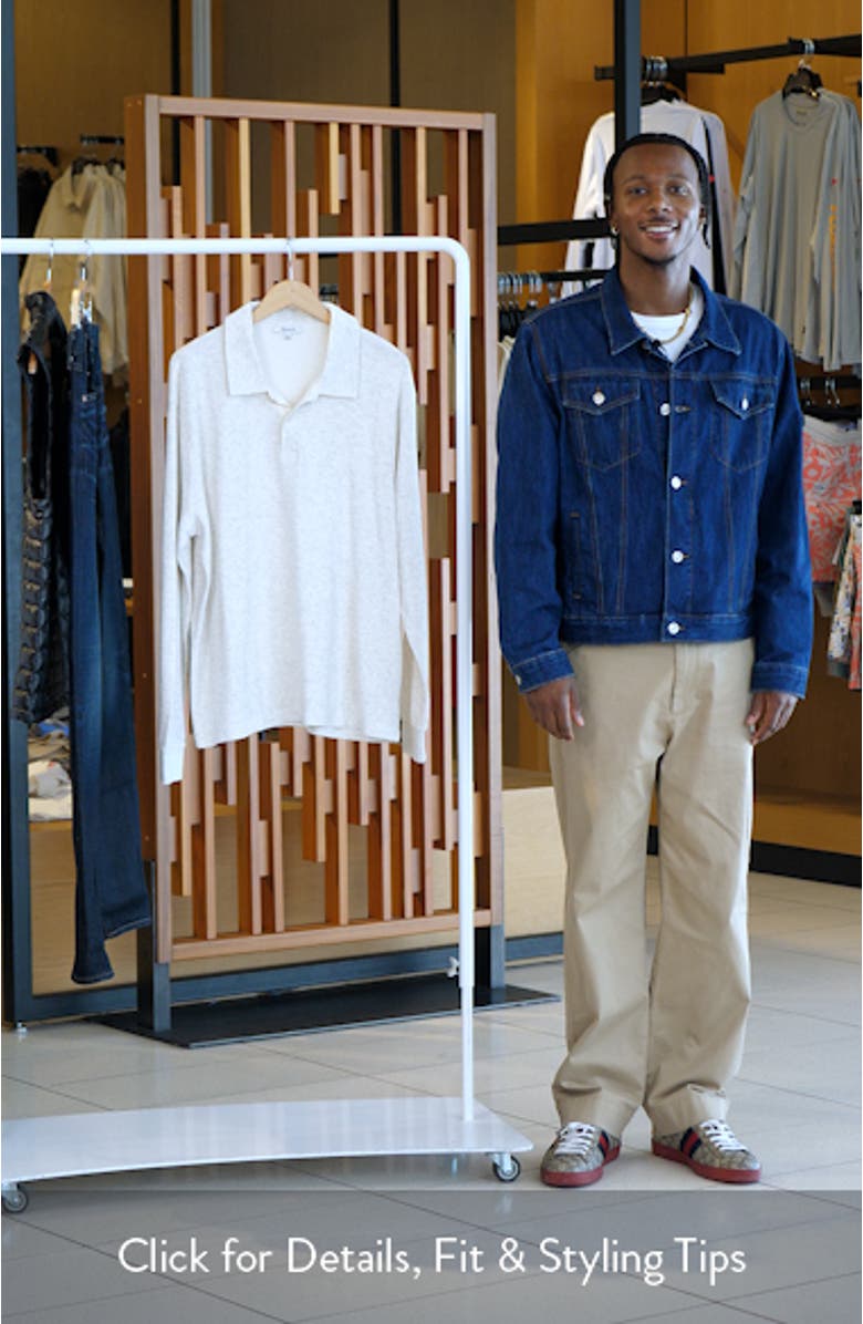 French Rib Long Sleeve Polo, sales video thumbnail