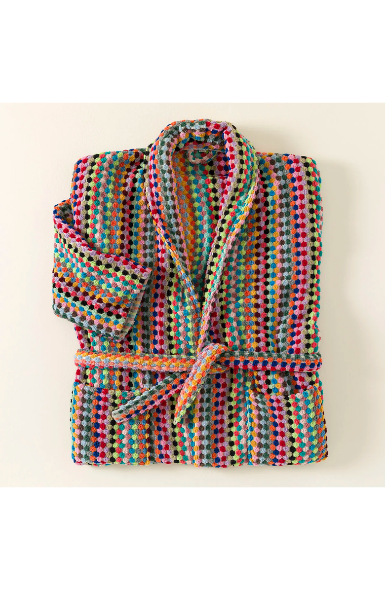 Uncommon Goods Super Plush Confetti Robe by Kalkedon Towels, Alternate, color, Multi