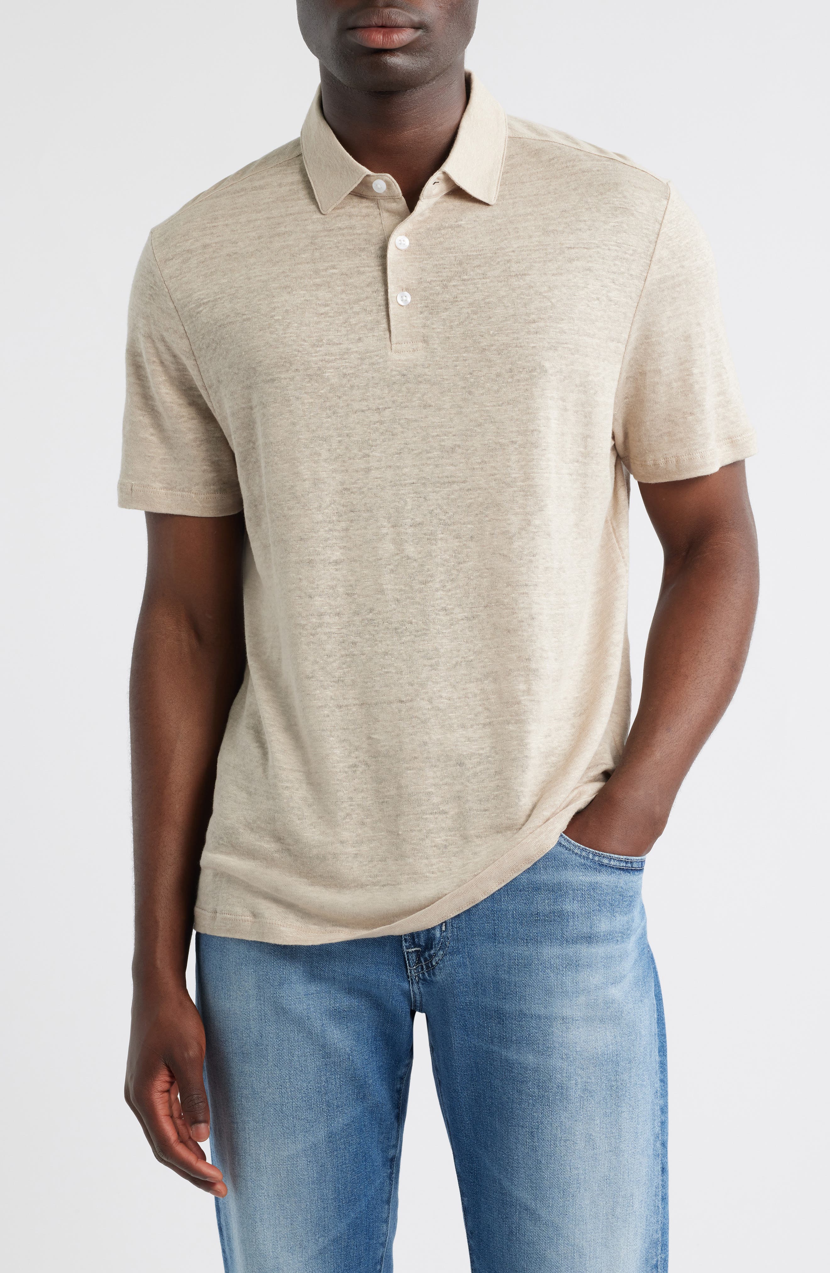 Robert Barakett Boyce Linen Polo