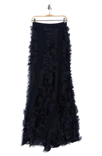 Twp Cry Me A River Silk Skirt In Black