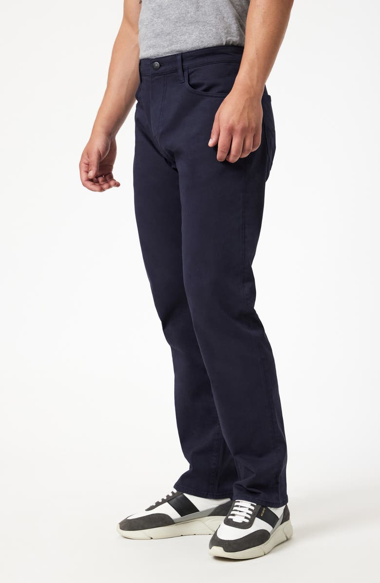 Mavi Jeans Zach Straight Leg Twill Pants, Alternate, color, Dark Navy Casual Twill